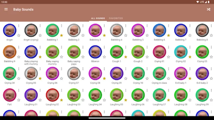 Baby Sounds android App screenshot 0